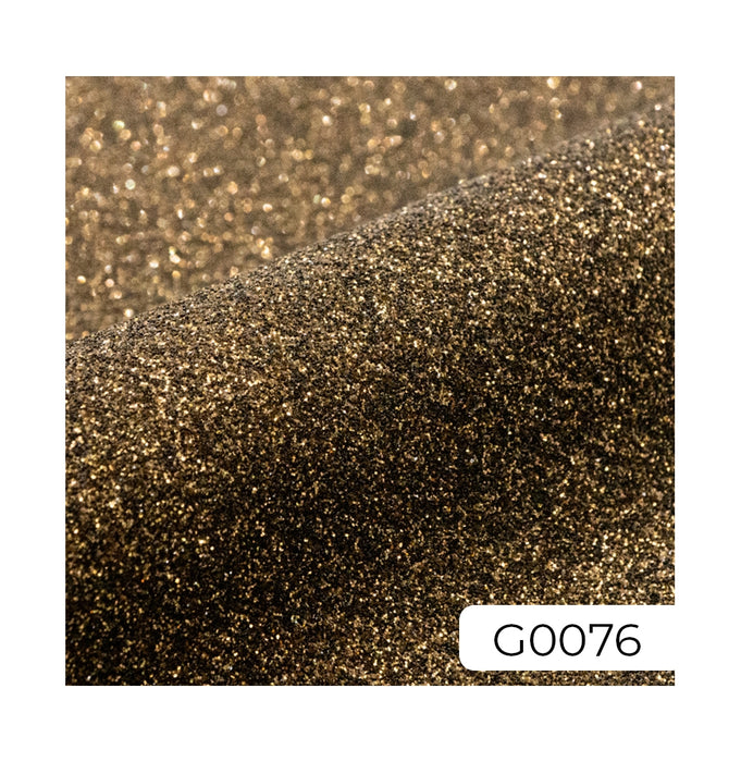 Fashion Glitter textile vinyl 2 A4 Gold Black