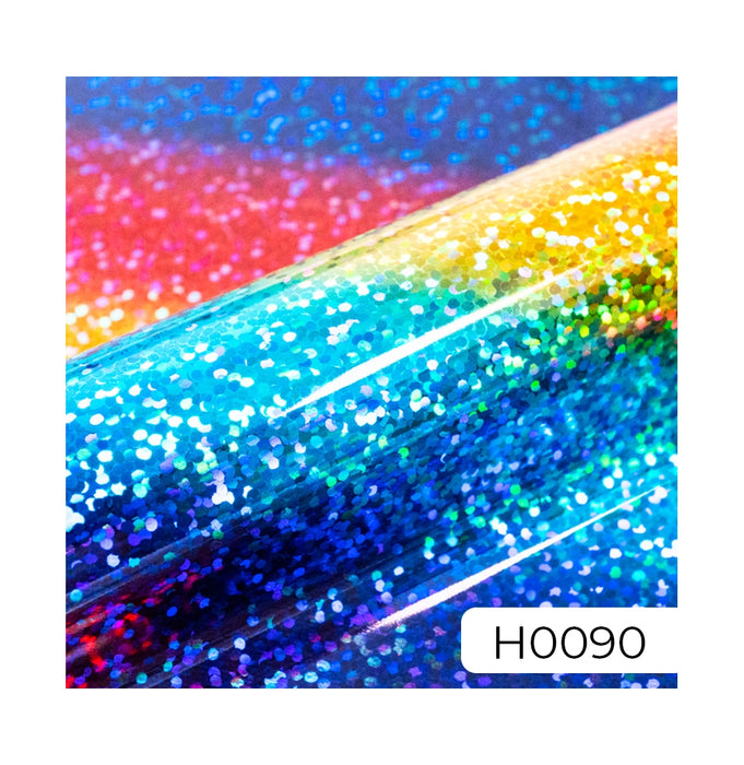 Holographic textile vinyl A4 Multi