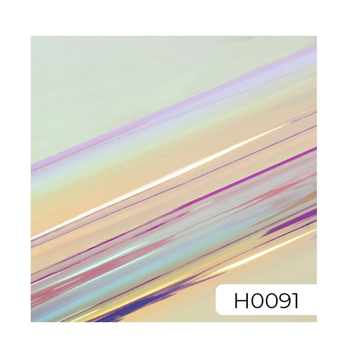 Vinyle textile holographique A4 Rainbow Pearl