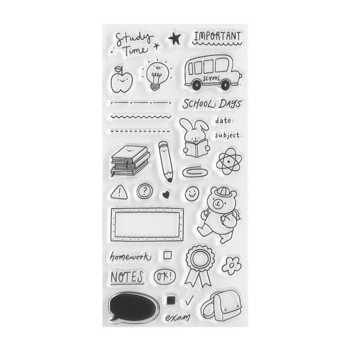 School Days Mandie Little M Acrylic Stamp