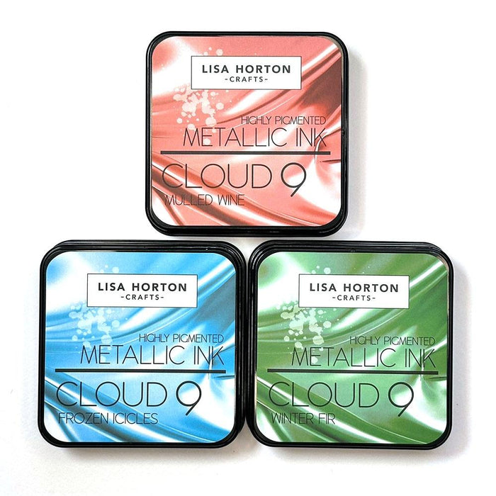 Tampons encreurs métalliques Lisa Horton Crafts édition limitée hiver 2025