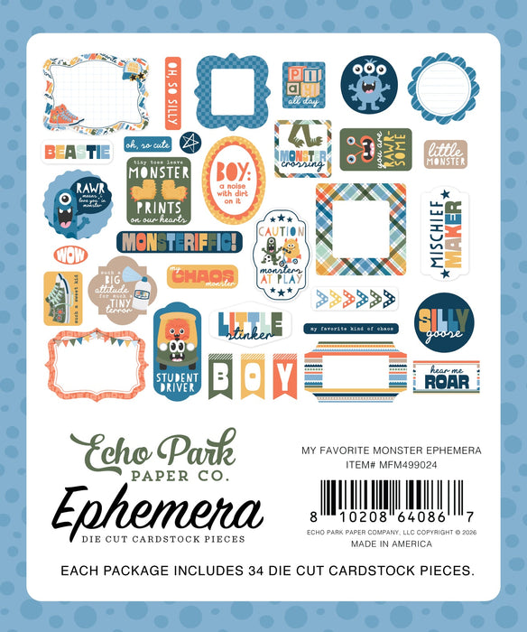 Ephemera My Favorite Monster