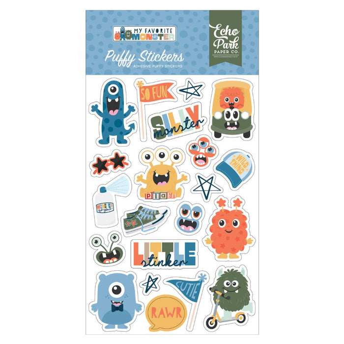 Puffy Stickers My Favorite Monster