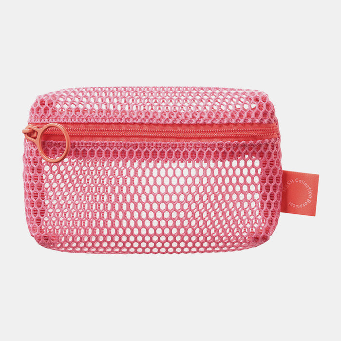 Estuche Pequeño Mesh- Rosa
