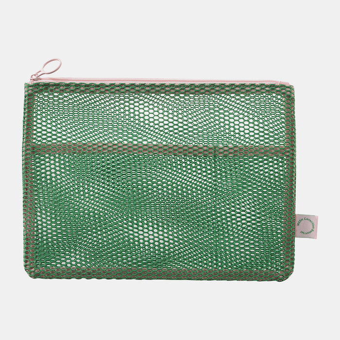 Estuche Plano A5 Mesh - Verde
