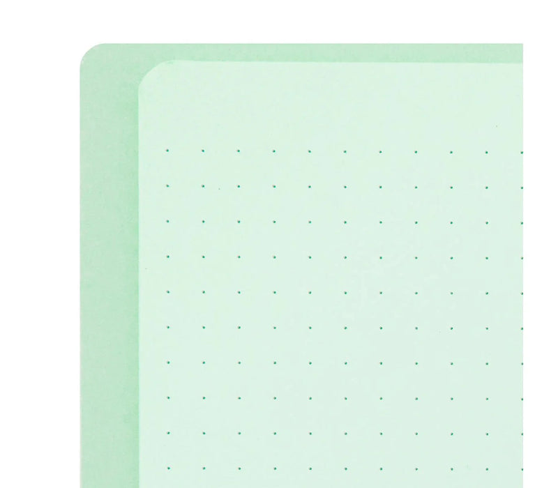 Ring notebook (A5) Color Dot Grid Green