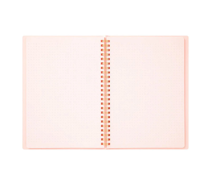 Ring notebook (A5) Color Dot Grid Pink