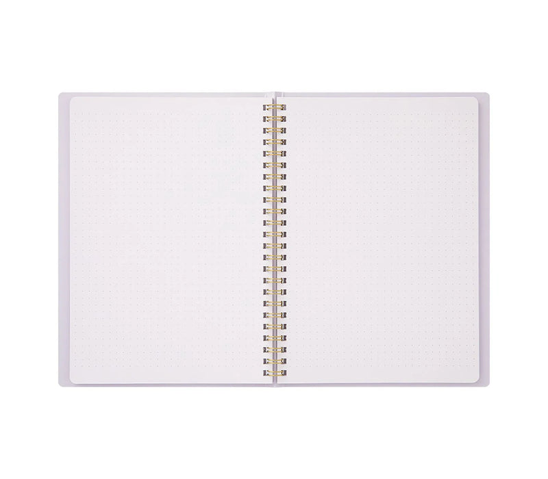 Ring notebook (A5) Color Dot Grid Purple