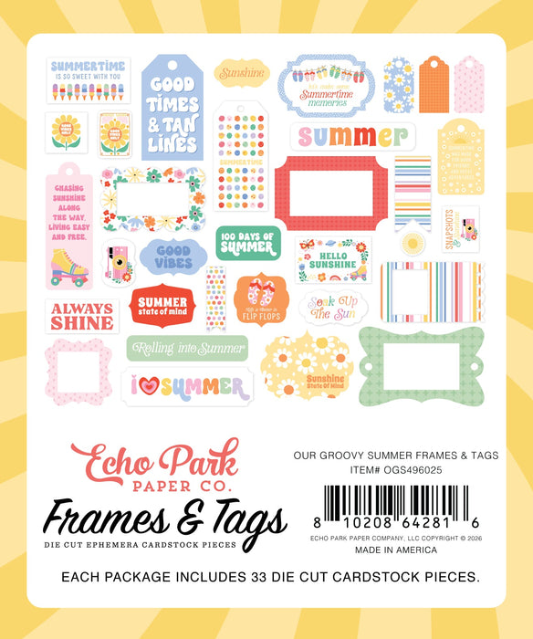Frames & Tags Our Groovy Summer