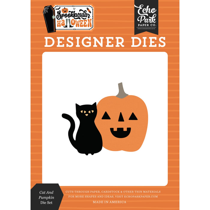 Cat And Pumpkin Die Set Spooktacular Halloween