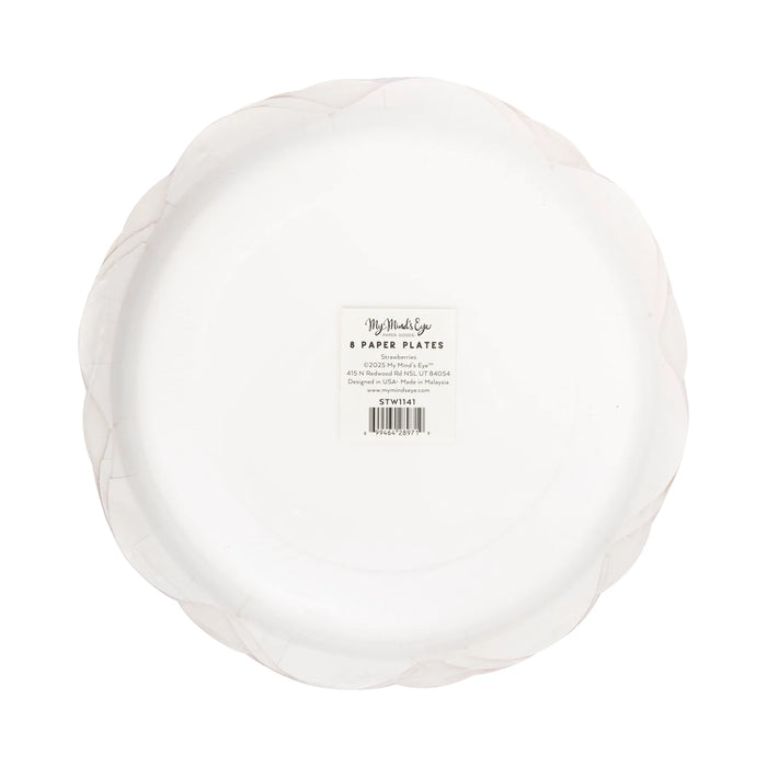Plato de Papel Strawberries 10"