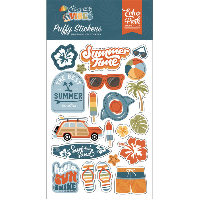 Puffy Stickers Summer Vibes