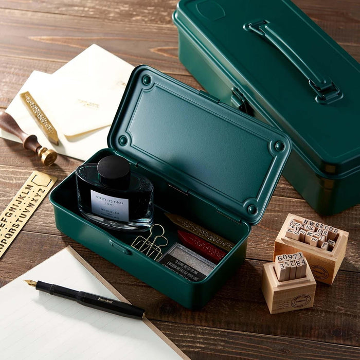 Toyo Steel Tool Box Caja de herramientas T-320 Antique Green