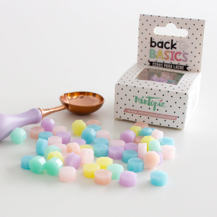 Traslucents sealing wax pearls set Back to Basic