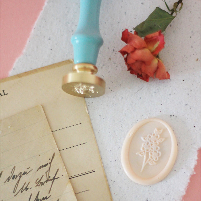 Little Hannah Forget Me Not Wax Stamp