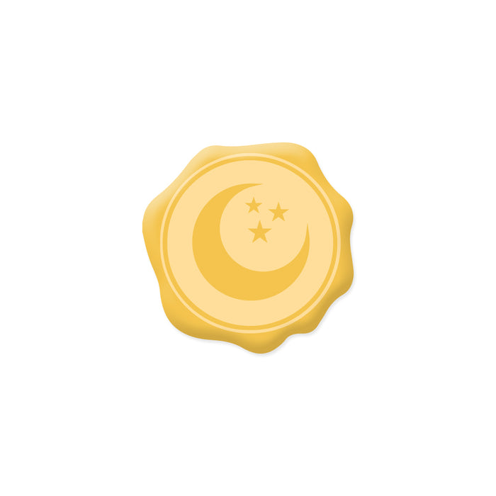 Mini sceau de cire sans poignée lune par Mintopía