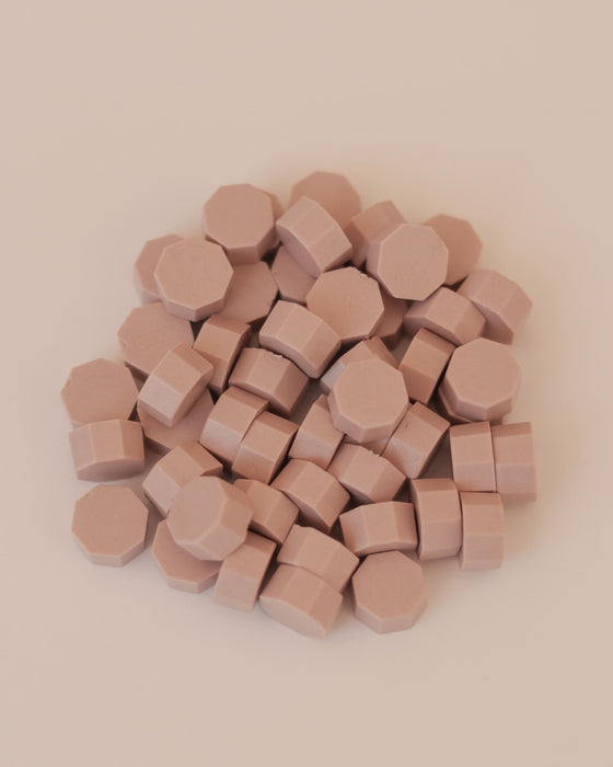 Lot de perles de cire à cacheter 35 gr Rose poudré