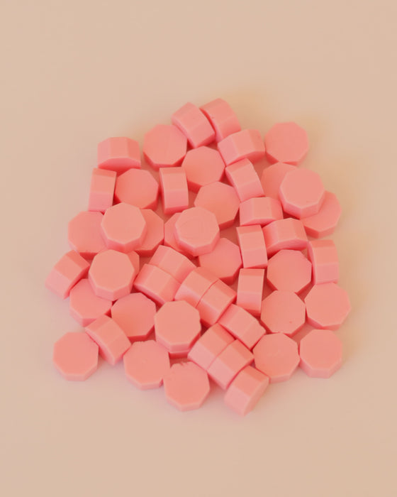 Lot de perles de cire à cacheter 35 gr Limonade rose