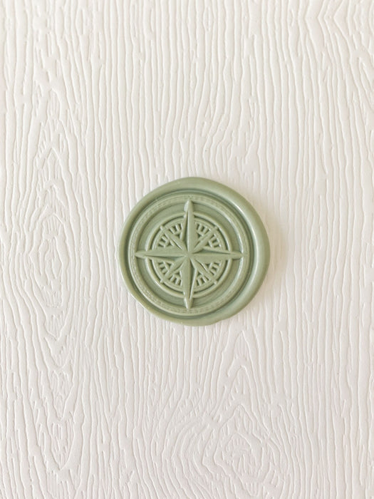 Wax Seal Stamp WITHOUT HANDLE Compass Rose by Mintopía