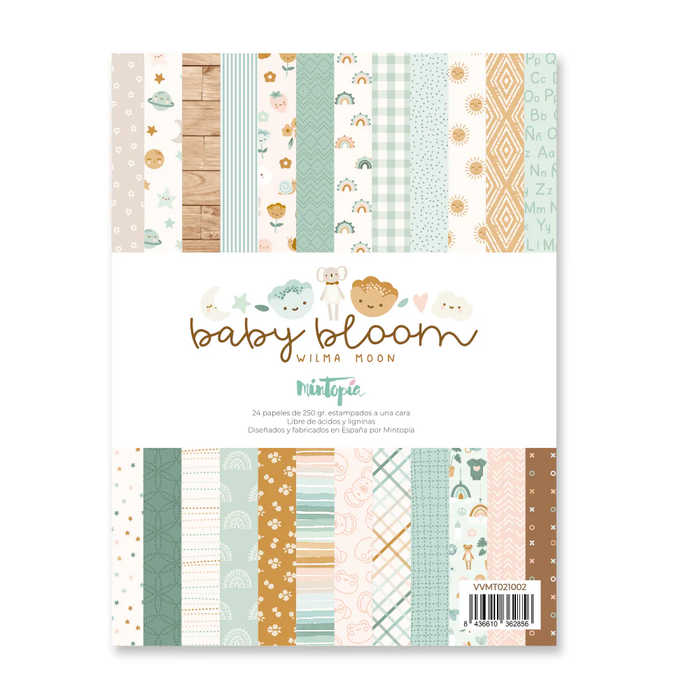 Small One-Sided Paper Pad Baby Bloom