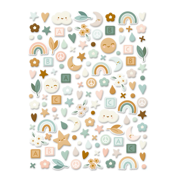 Baby Bloom Basic Puffy Stickers