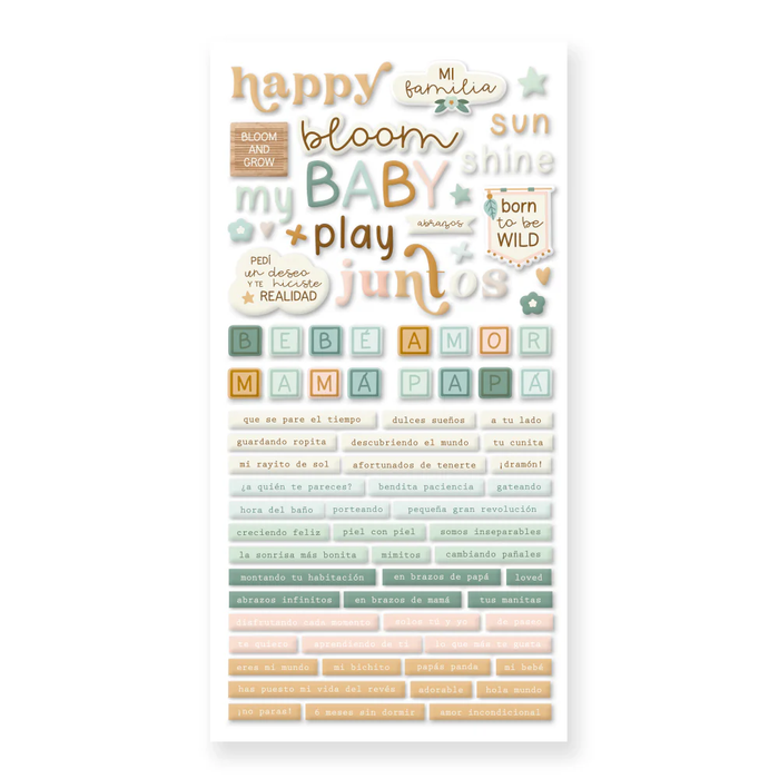 Puffy Stickers Baby Bloom Phrases