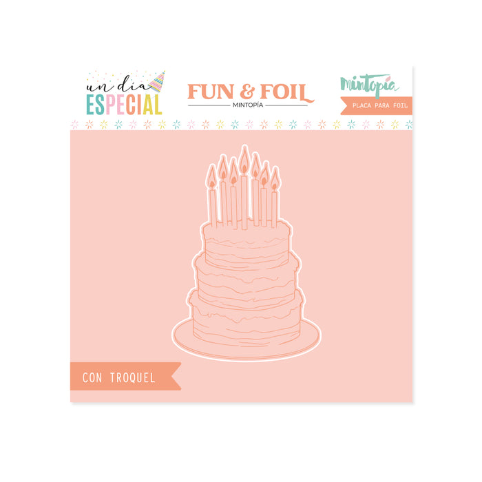 Hot Foil&amp;Fun Cake Plate A Special Day