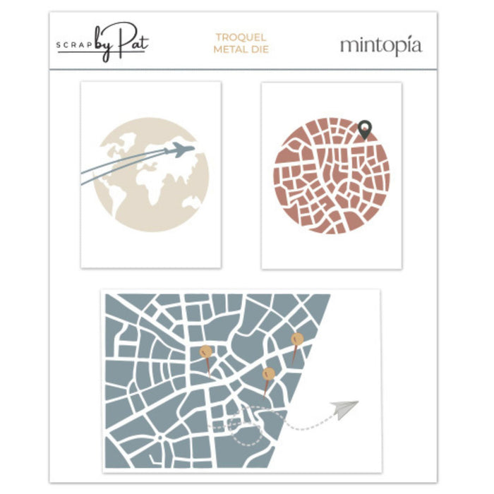 PRE VENTA Troquel Mapas y Callejeros by Scrapbypat PRE VENTA