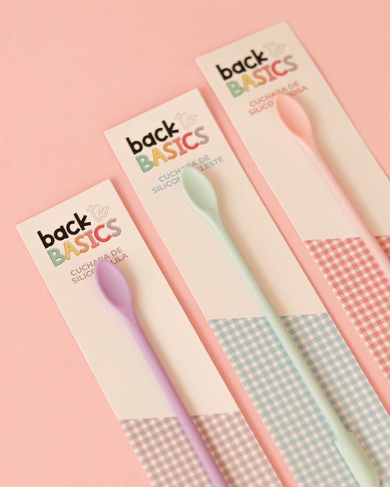 Back to Basics Pink Silicone Spoon