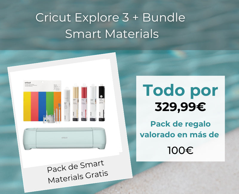 OFERTA Cricut Explore 3 + Bundle Smart Materials