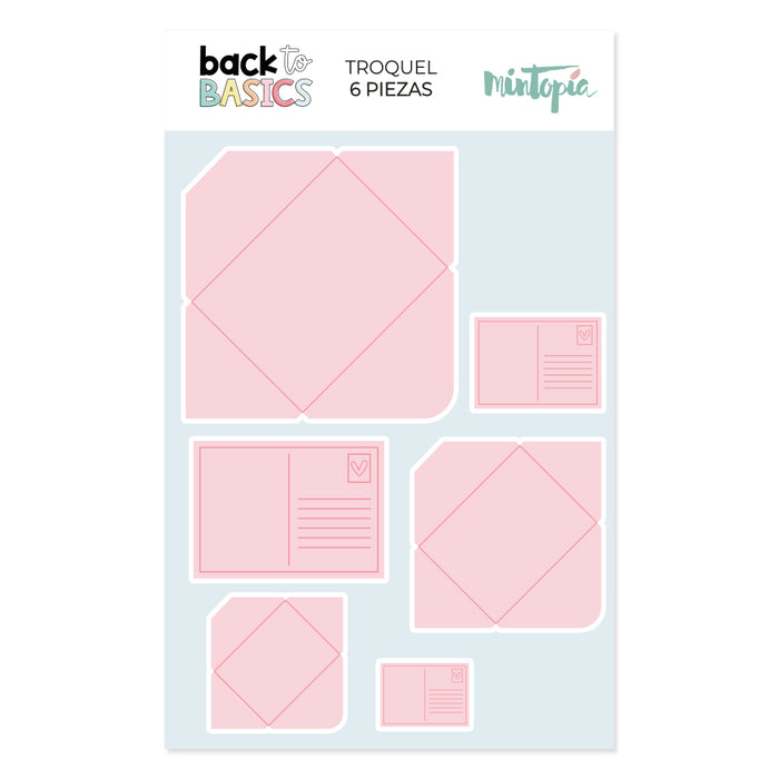 Mintopía Die Back to Basics Mini enveloppes avec carte postale