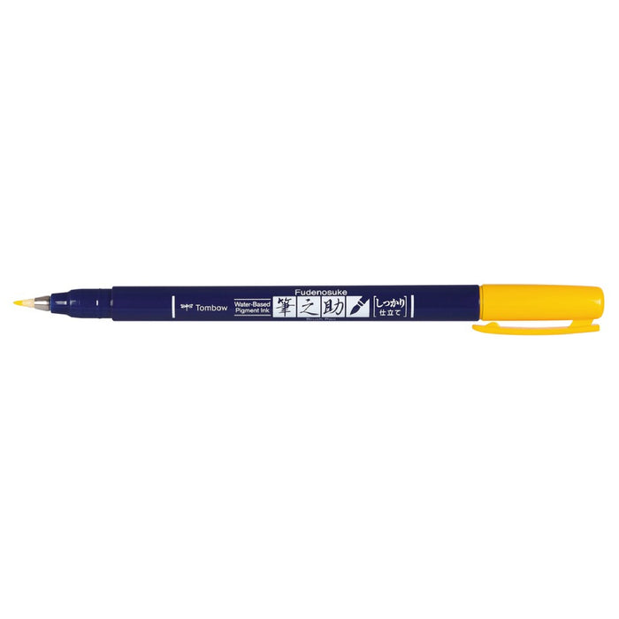 Rotulador Tombow Fudenosuke Brush Pen 03 Yellow