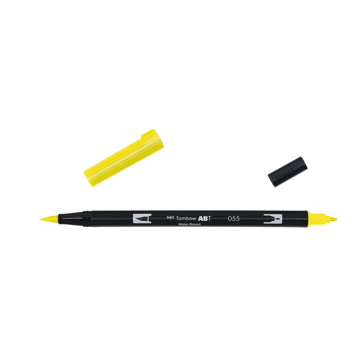 Rotulador Acuarelable Tombow Dual Brush-Pen Abt 055 Process Yellow