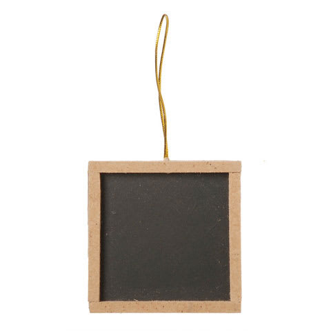Ornement de cadre en bois de tableau noir suspendu 2 "x 2"