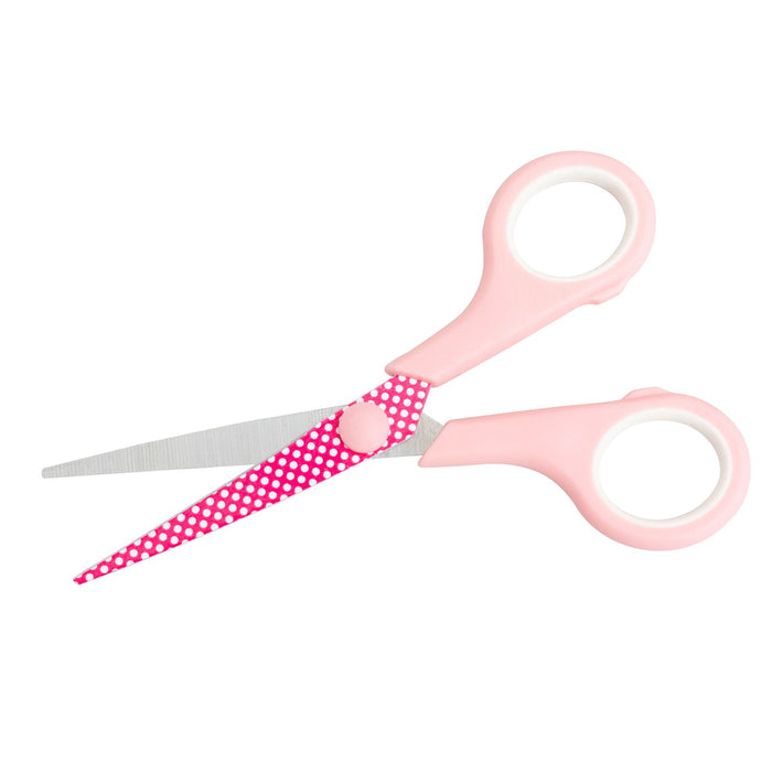 Pink Craft Scissors with Polka Dots