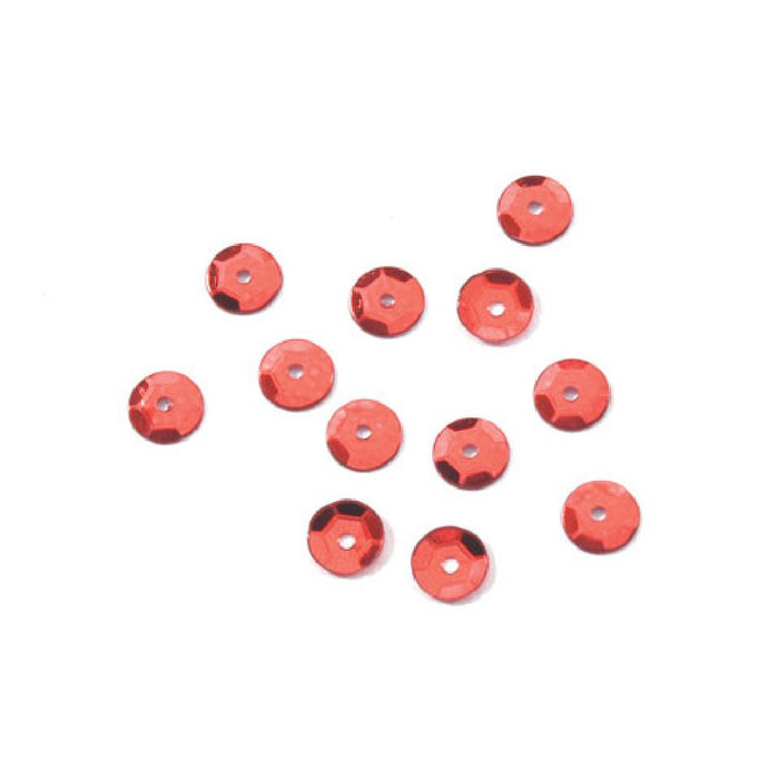 Red sequins 5mm