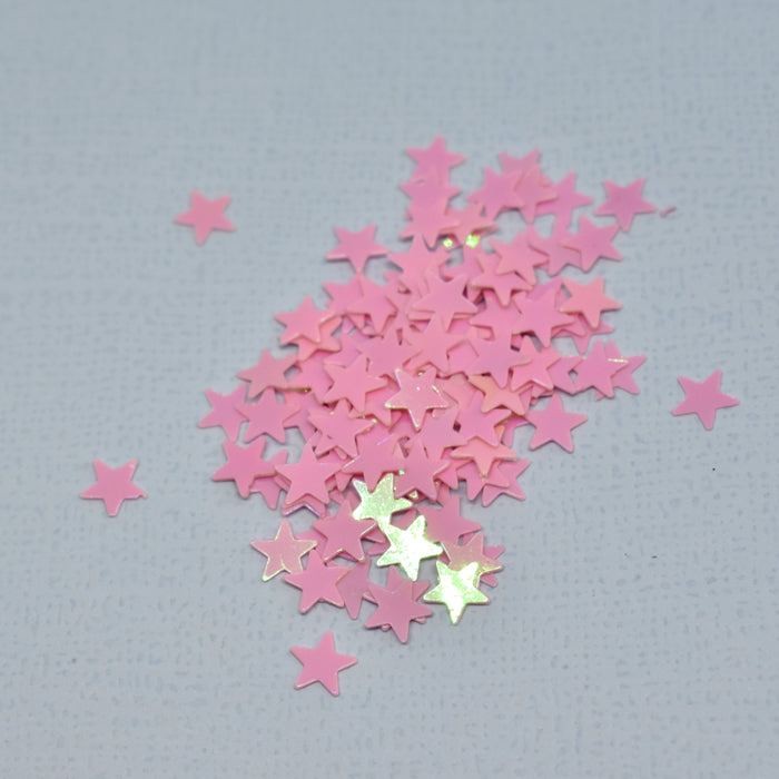 Lentejuelas Mini Estrellas Rosas