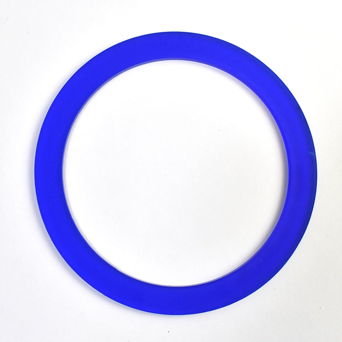 Ensemble de shakers circulaires en méthacrylate translucide bleu royal