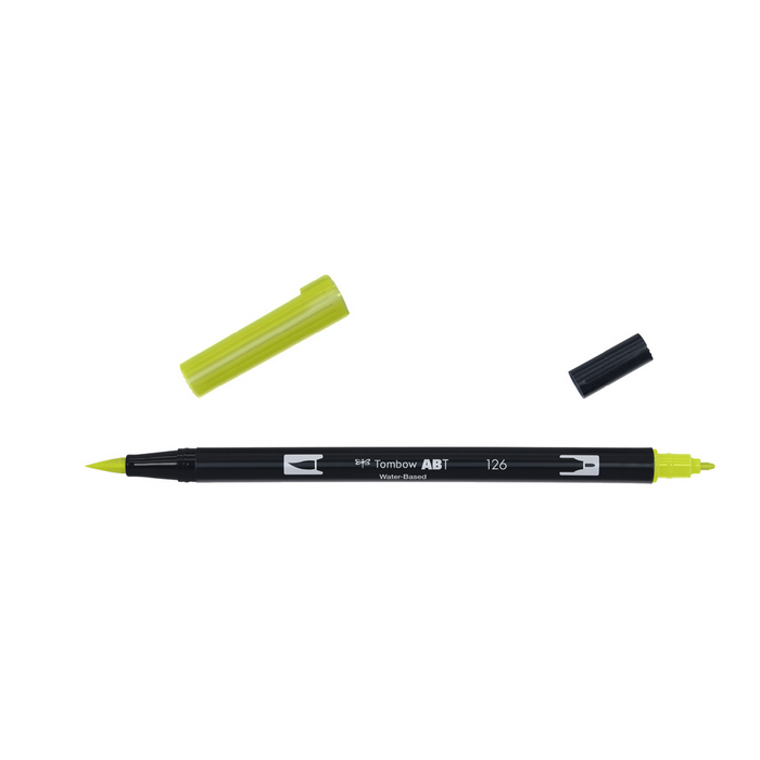 Rotulador Acuarelable Tombow Dual Brush-Pen Abt 126 Light Olive
