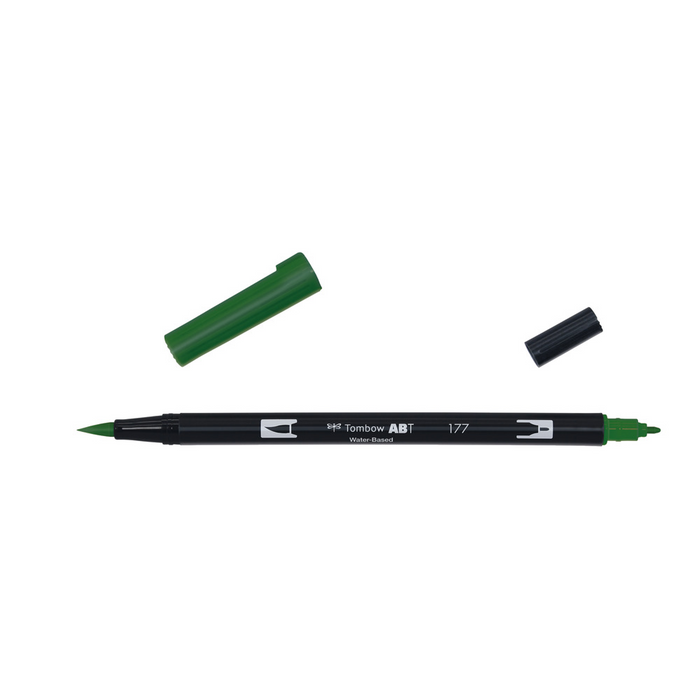 Rotulador Acuarelable Tombow Dual Brush-Pen Abt 177 Dark Jade
