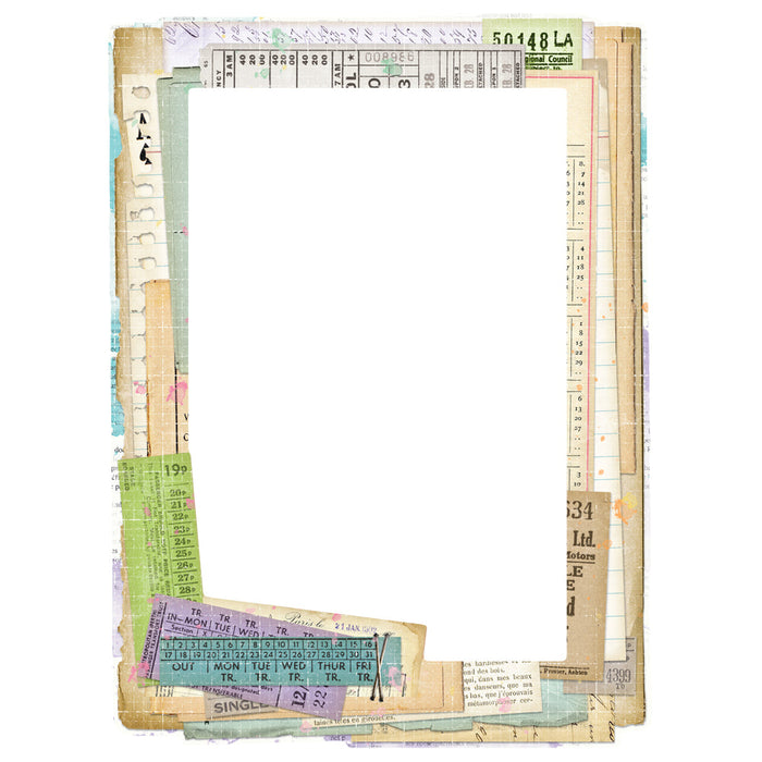 Chipboard Frames Simple Vintage Life in Bloom