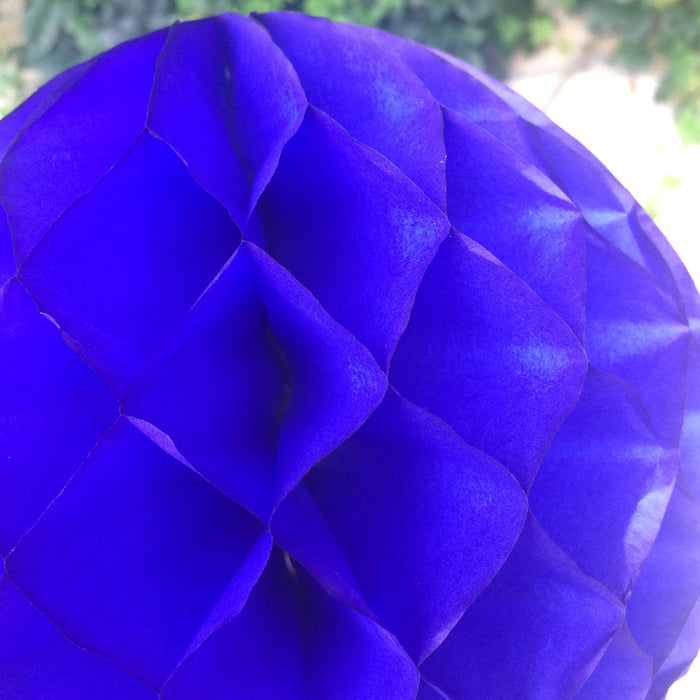 Honeycomb Ball of 30 cm in Royal Blue 