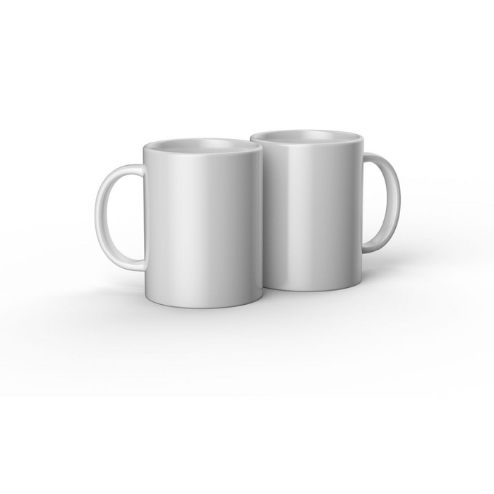 Set 2 Ceramic Mugs 443ml White Cricut Mug Press - SALE - PREVENTA-