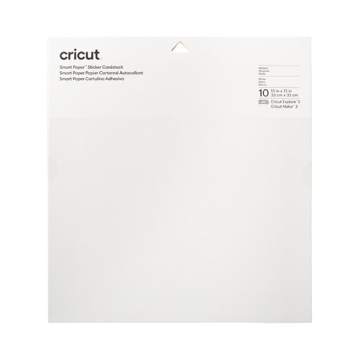 Cricut Smart Sticker Papier Cartonné Blanc 33x33cm 10H