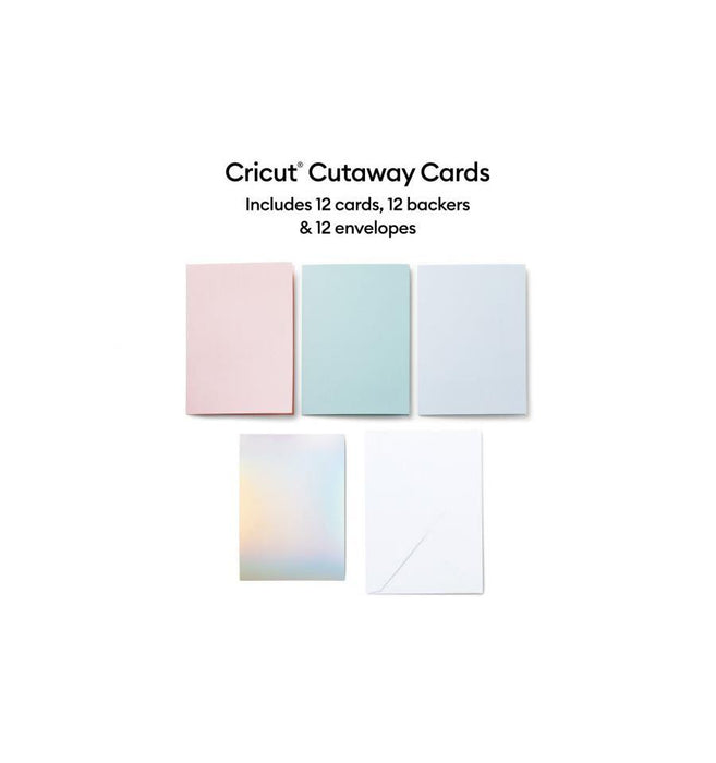 Cricut Cut-Away Cards Pastel R40 (12.1x16.8cm)