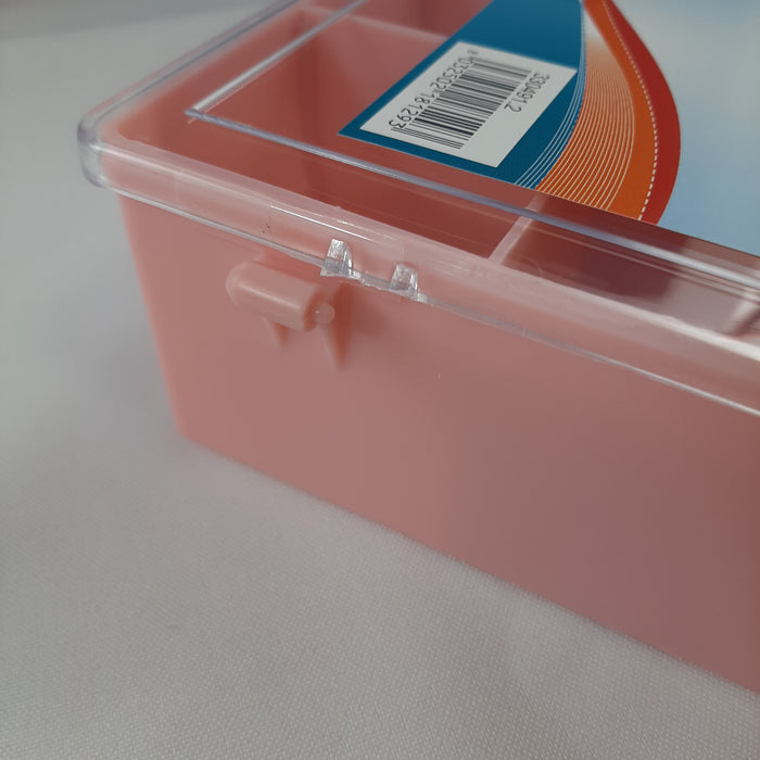 Grande boîte de rangement rose