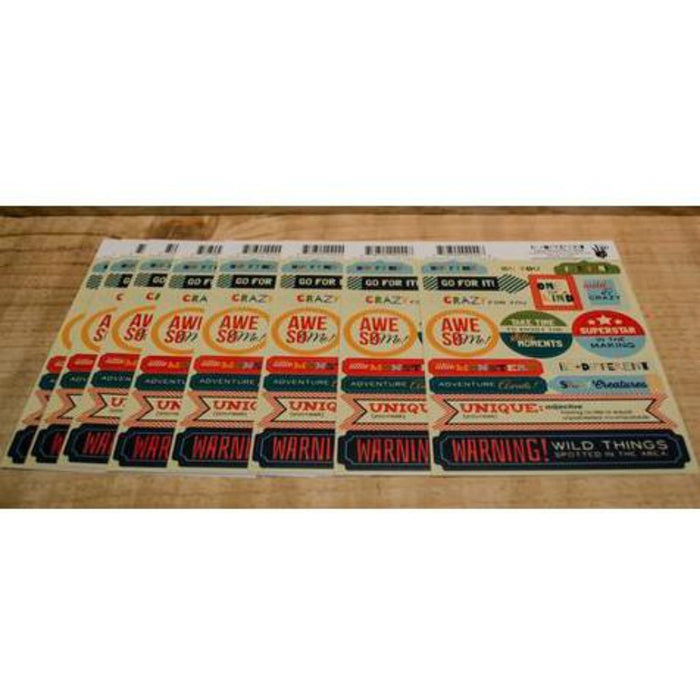 Nautical label sheet stickers small