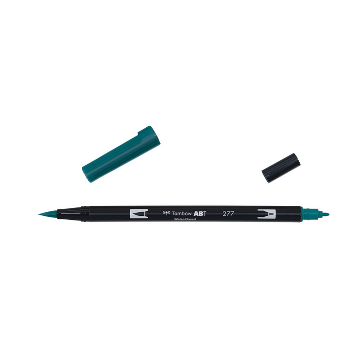 Rotulador Acuarelable Tombow Dual Brush-Pen Abt 277 Dark Green