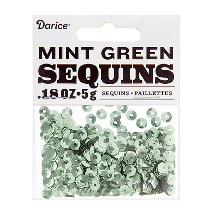 Sequins Mint Green 5mm