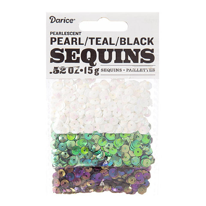 Mix of Pearlescent Sequins 5mm